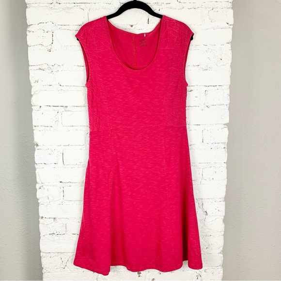 Toad & Co Sama Sama Dress Hot Pink Sleeveless Small - Picture 1 of 9